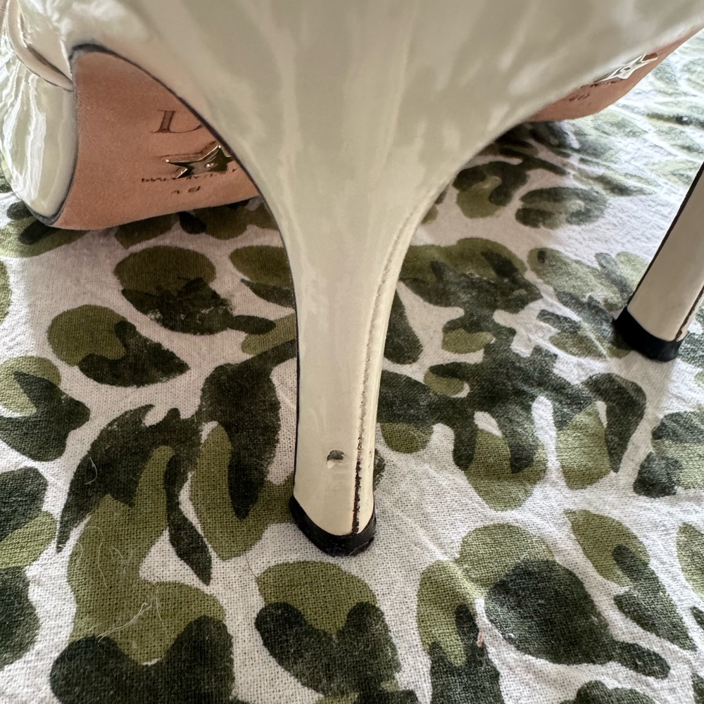 Dior J'Adior Patent Cream Slingback Heels - Picture 7 of 12